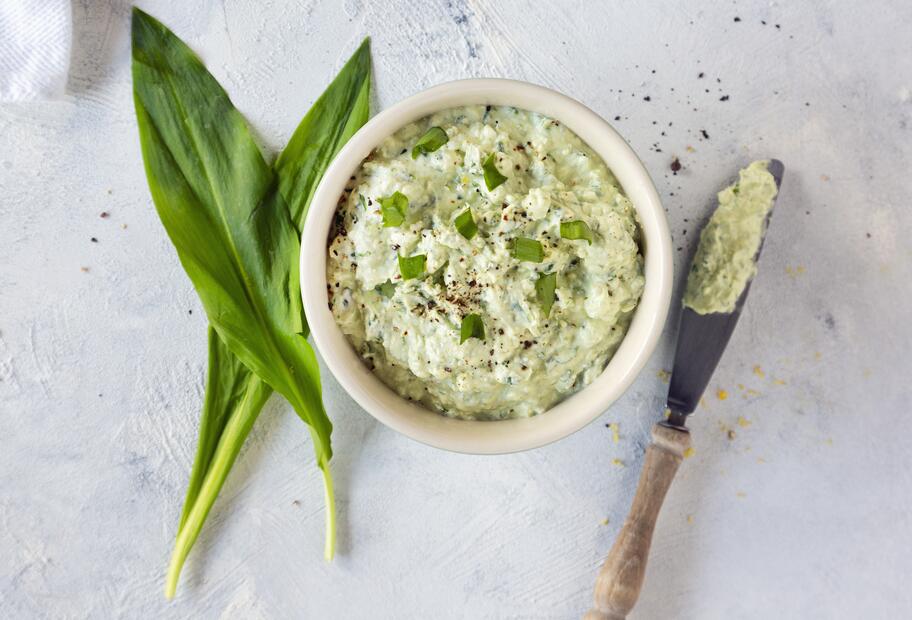 Der cremigste Bärlauchfrischkäse