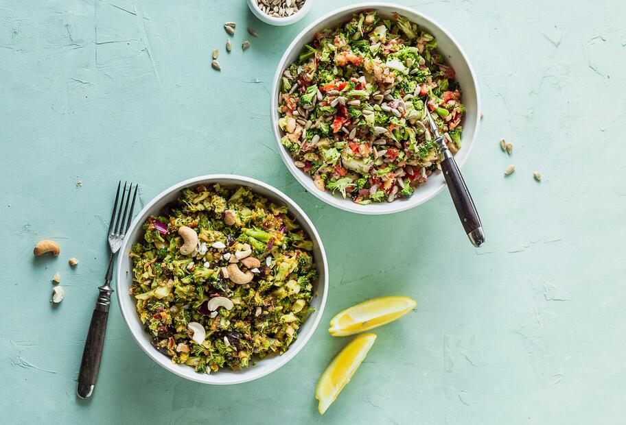 Blitz-Brokkolisalat mit Äpfeln