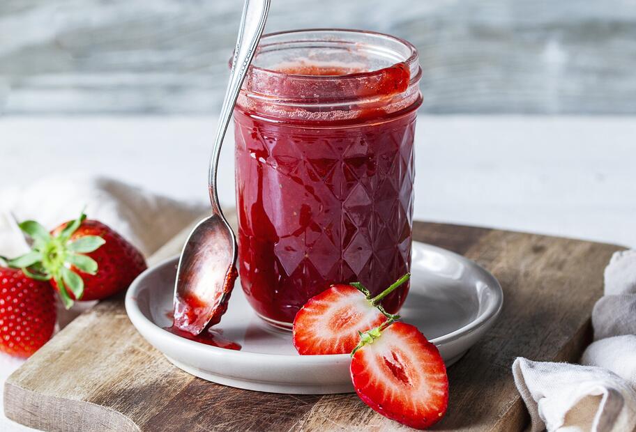 Erdbeermarmelade aus 3 Zutaten