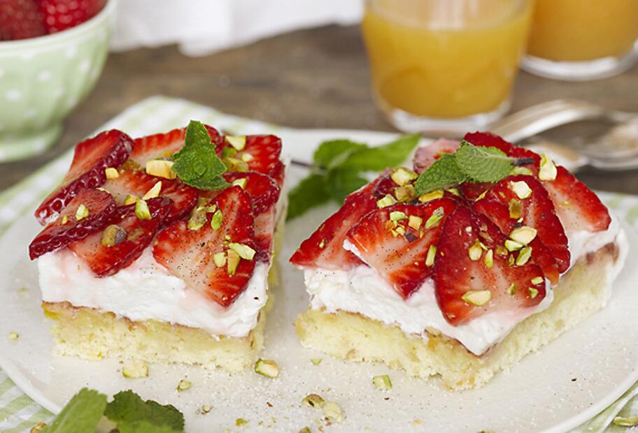 Erdbeerkuchen vom Blech