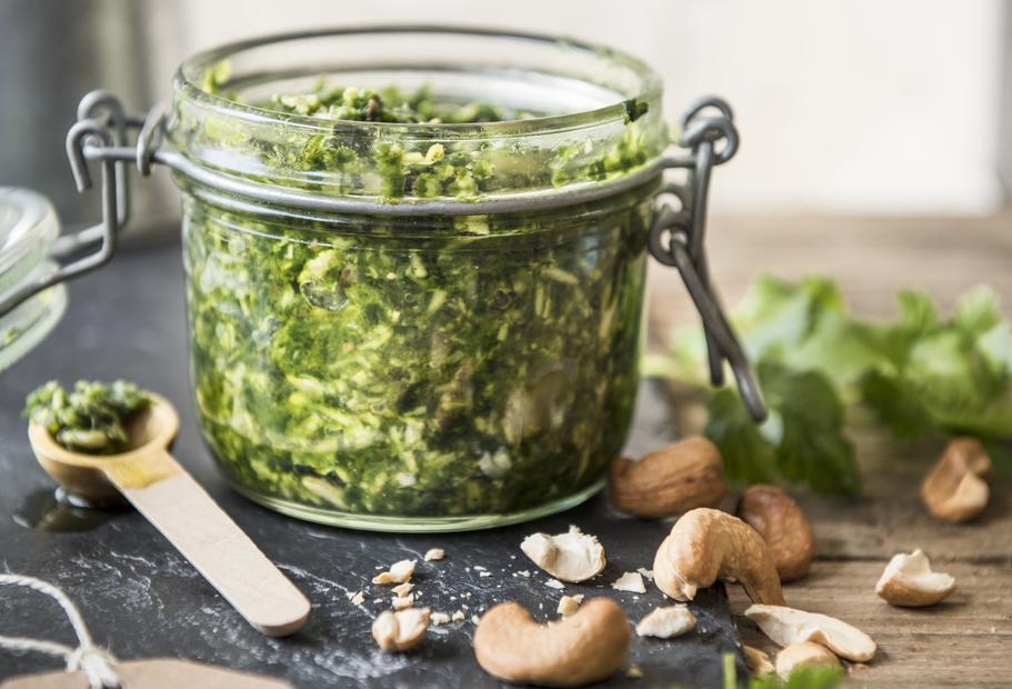 Koriander-Cashew-Pesto