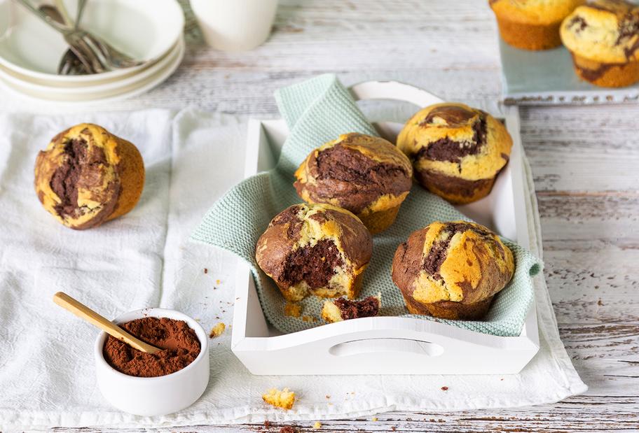 Saftige Marmormuffins mit Buttermilch