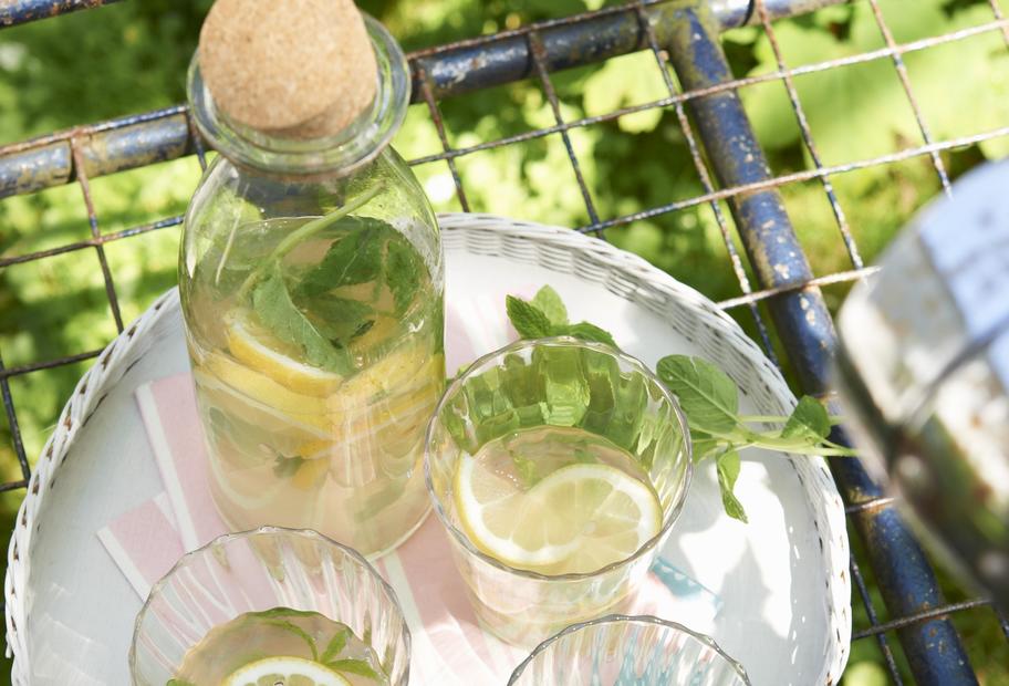Zitronen-Minz-Eistee
