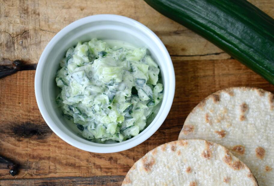 Blitz-Gurkensalat mit Dill