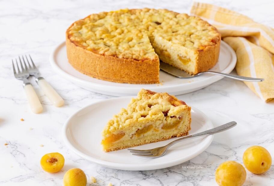 Mirabellenkuchen mit Schmand