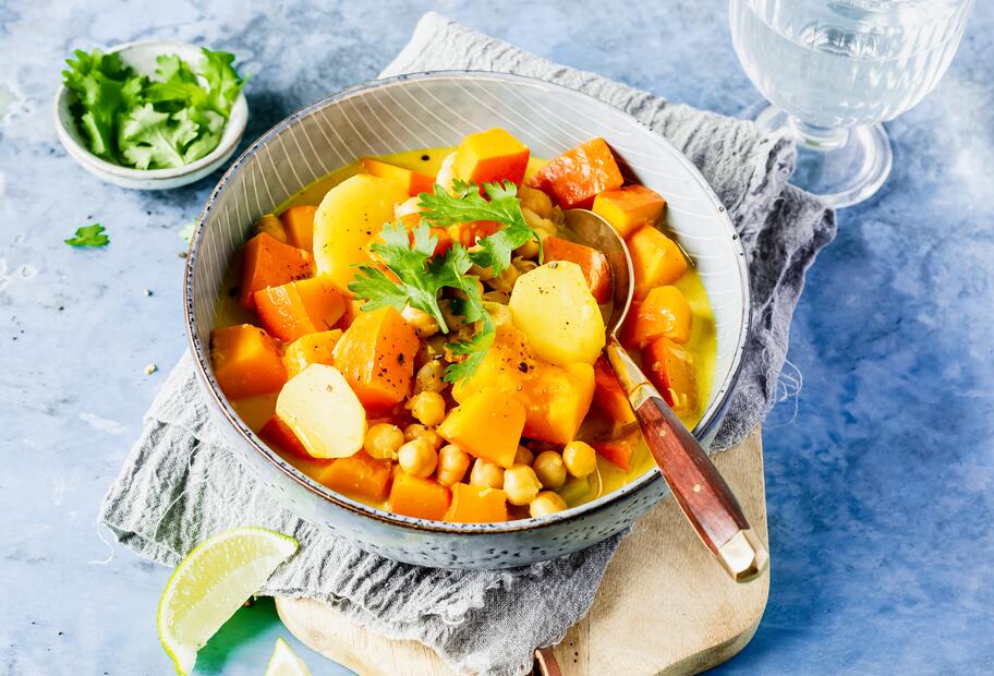Kürbis-Kartoffel-Curry
