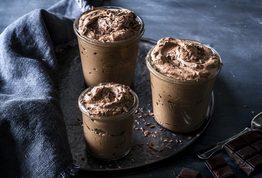 Schaumige Schokomousse