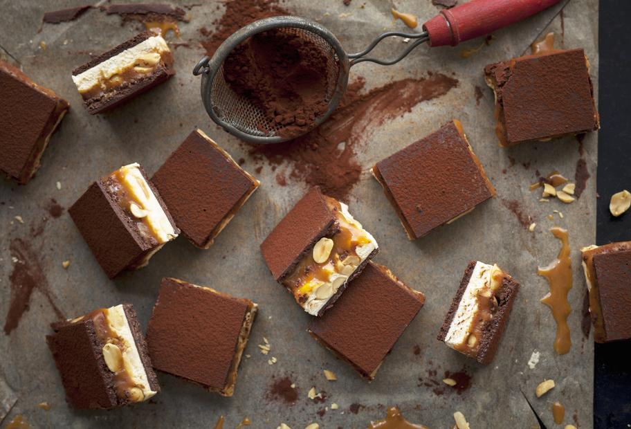 Zum Vernaschen: Selbstgemachte Snickers-Riegel