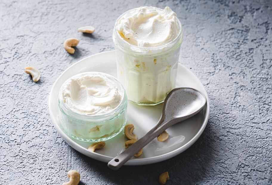 Veganer Frischkäse aus Cashews