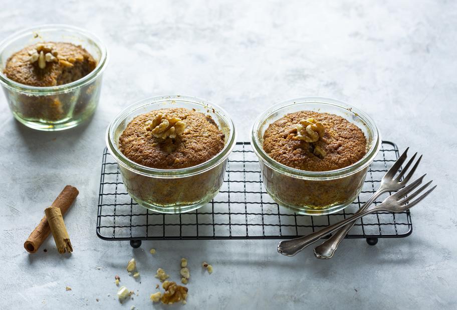 Birnen-Nuss-Küchlein im Glas