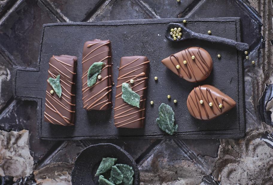Lebkuchentröpfchen mit Zwetschge