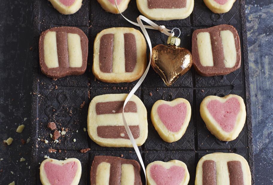 Vanille-Himbeer-Herzen