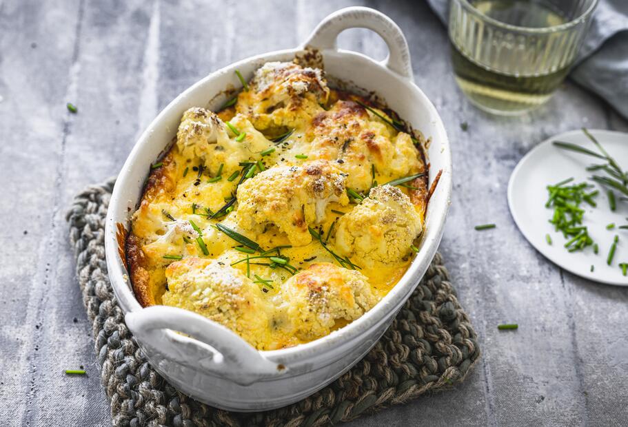 Blumenkohlgratin mit Sahne