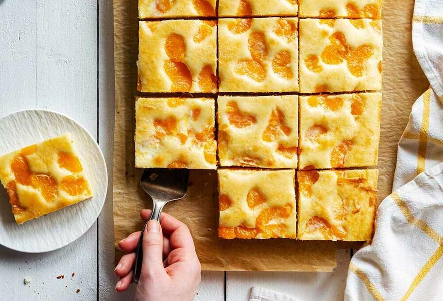 Buttermilchkuchen mit Mandarinen