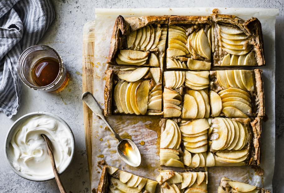 Buchweizengalette mit Äpfeln