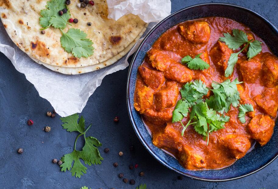 Indisches Butter Chicken mit Sahne