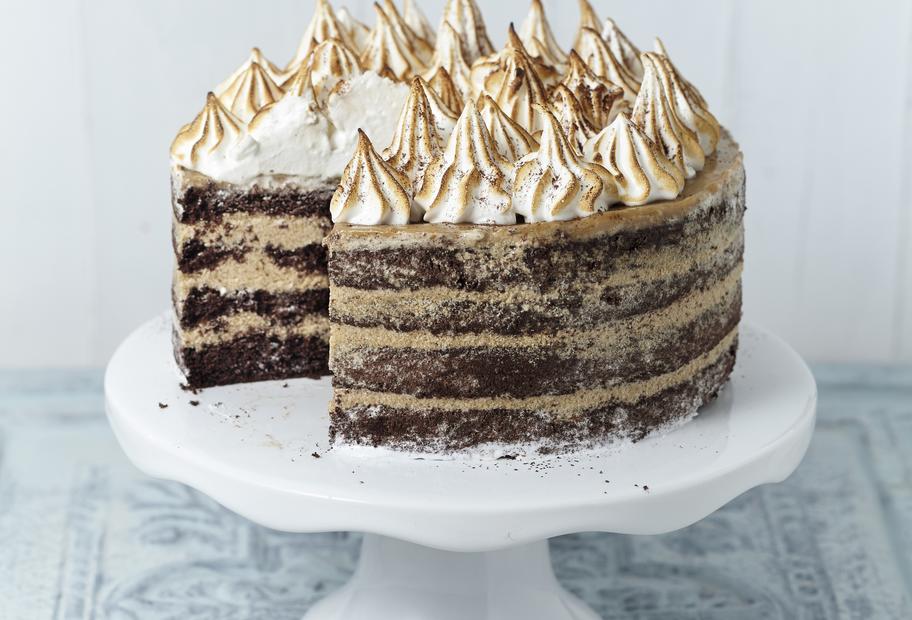 Schokotorte mit Espresso-Buttercreme