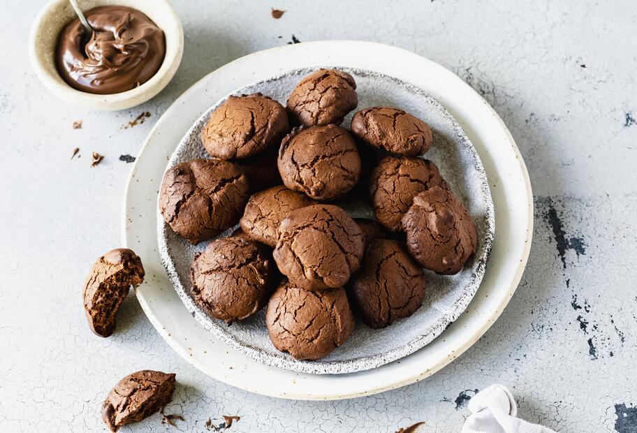 „Nutella“-Plätzchen aus 4 Zutaten