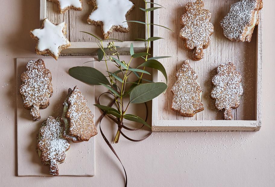 Zimtsterne mit Marzipan