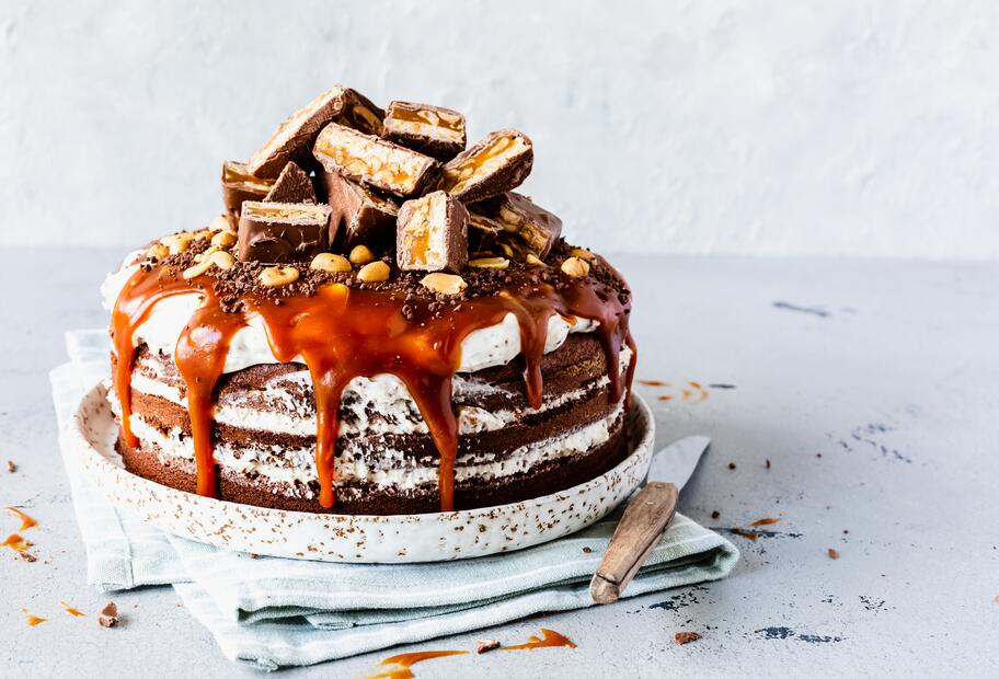 Snickers-Torte