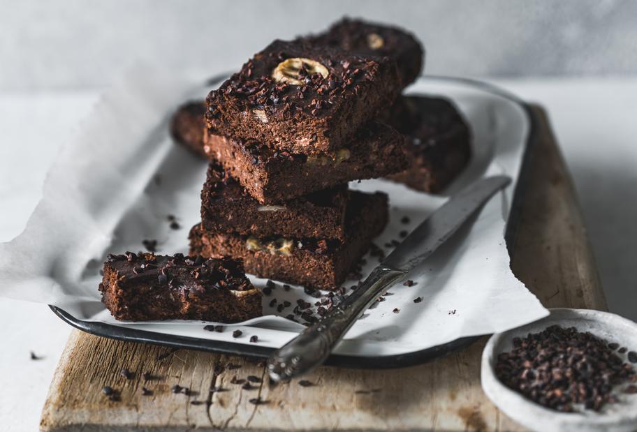Fudgy Bananenbrot-Brownies