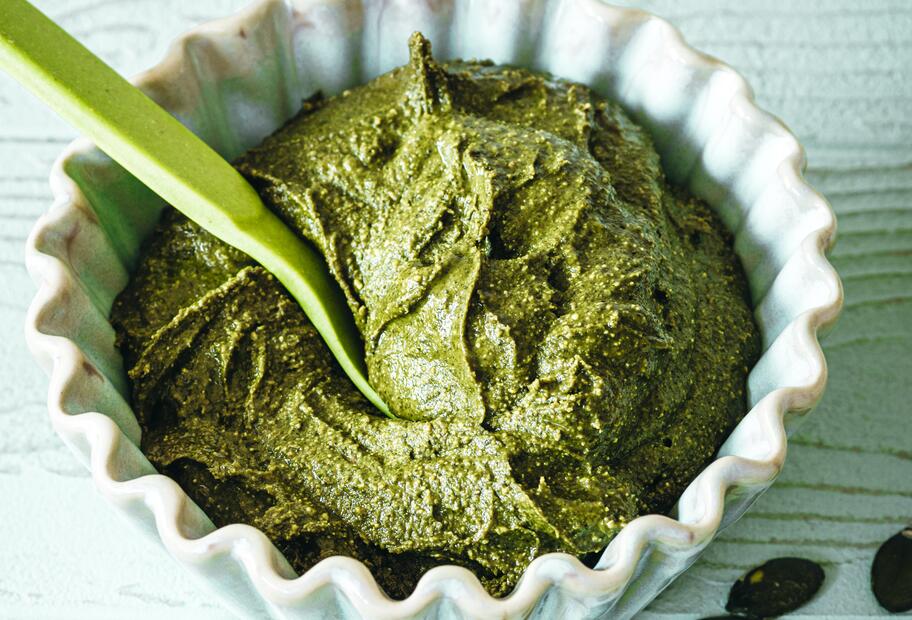 Cremiges Kürbiskernmus