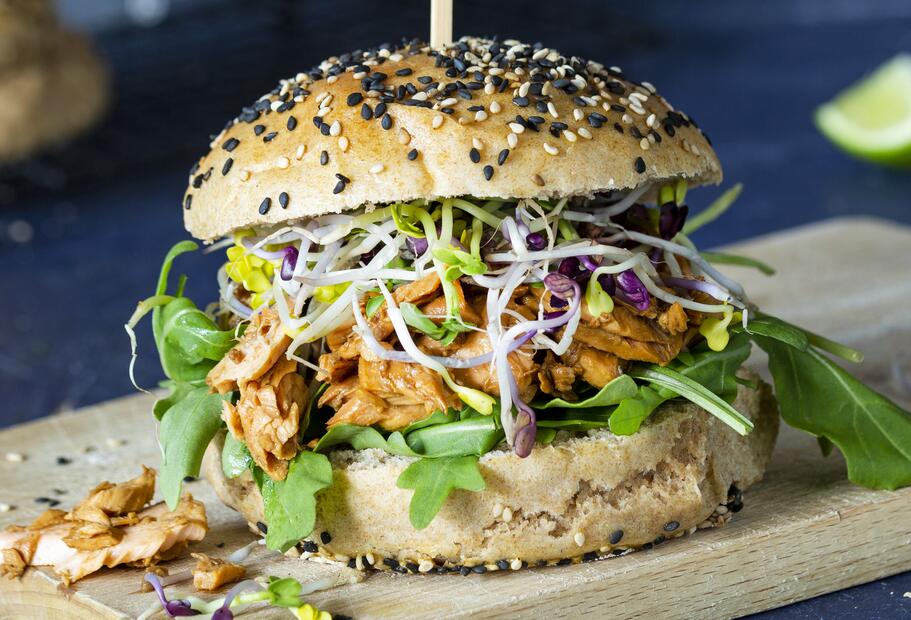 Pulled-Lachs-Burger