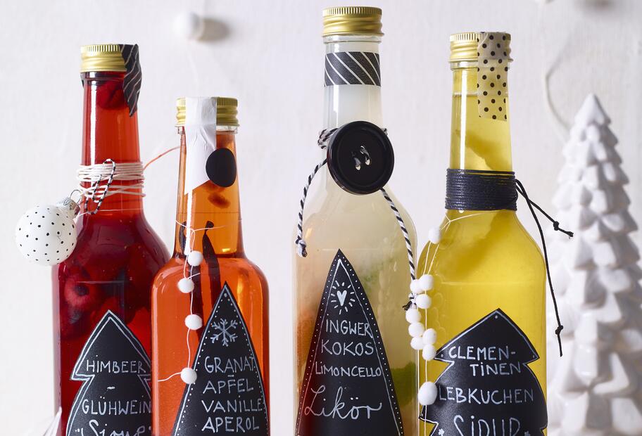 Granatapfel-Vanille-Aperol-Likör