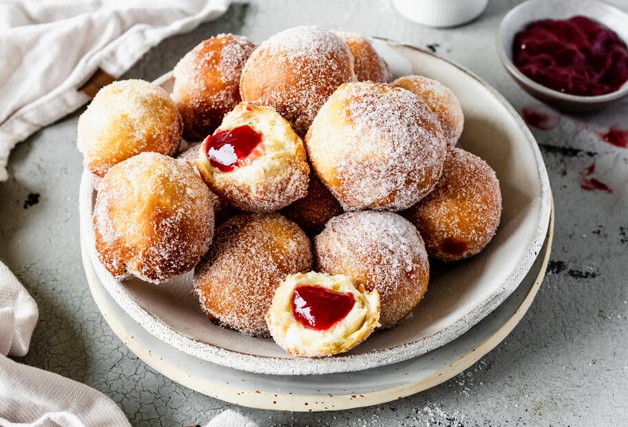 Gefüllte Mini-Berliner