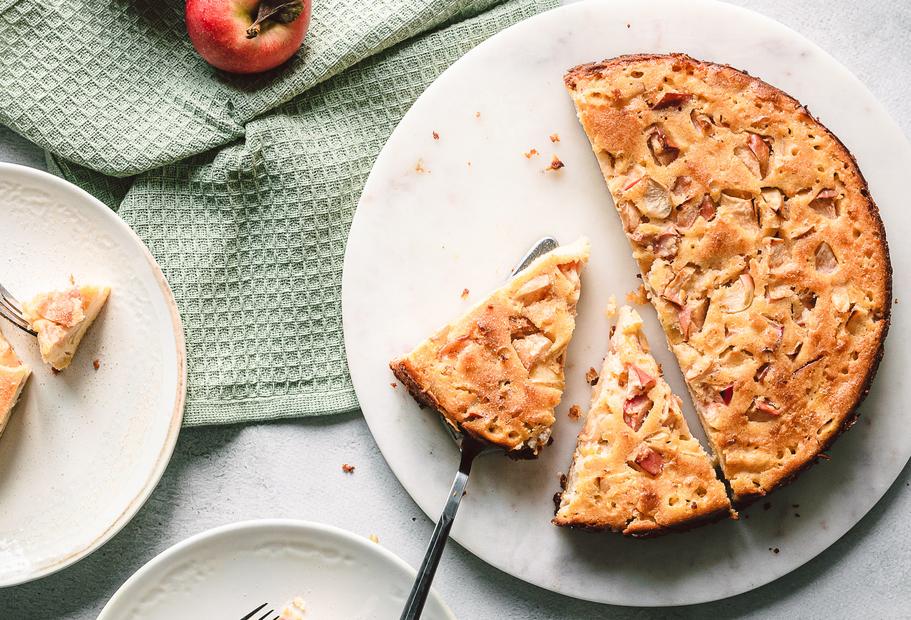 Schneller Low-Carb-Apfelkuchen