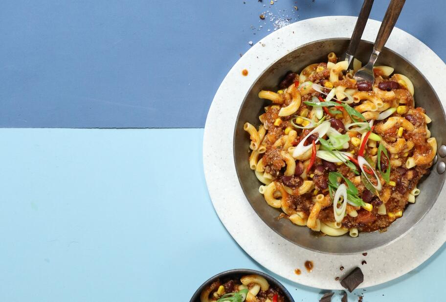 Mexikanischer Hackfleisch-Pasta-Topf