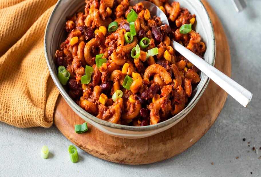 Mexikanischer Hackfleisch-Pasta-Topf