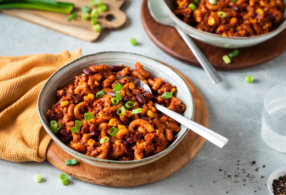 Mexikanischer Hackfleisch-Pasta-Topf