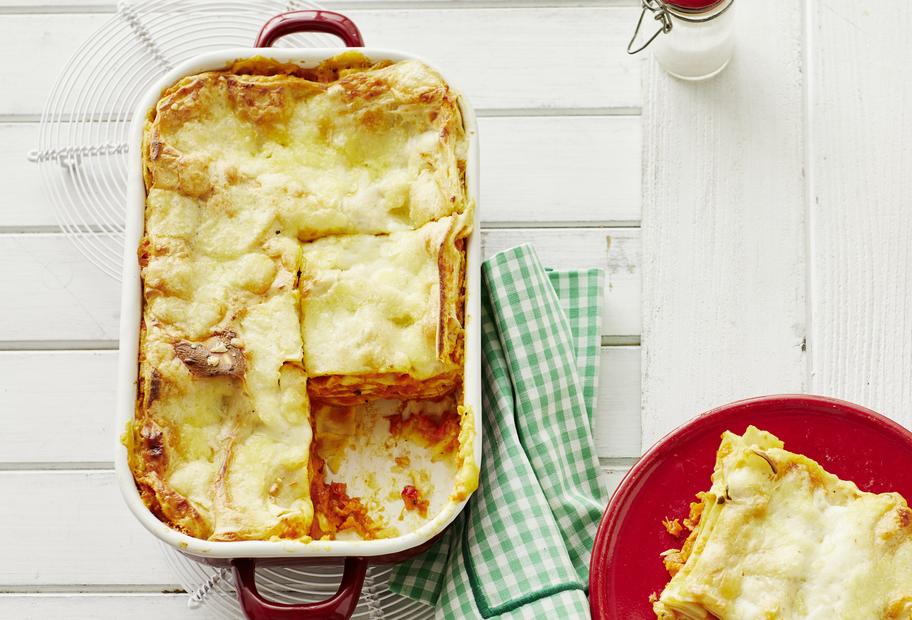 Kreativ kochen: Kürbis-Lasagne mit Amarettini