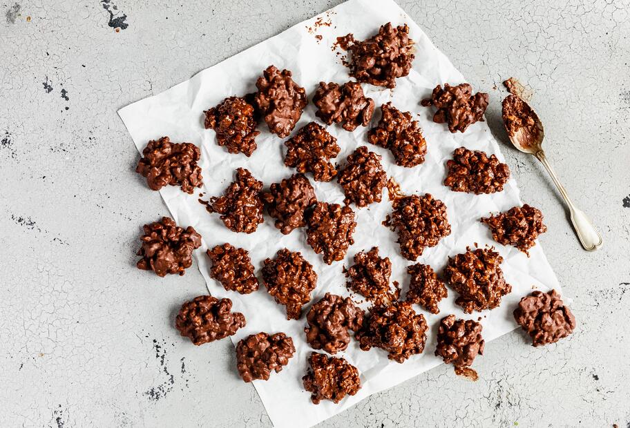 Crunchy Low-Carb-Schokocrossies aus 5 Zutaten