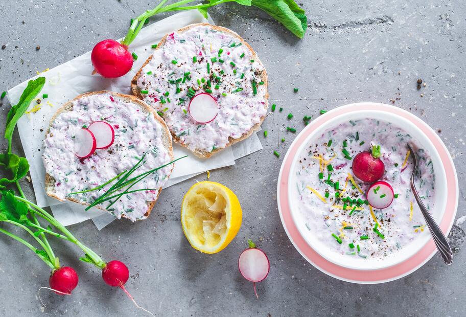 Leichter Radieschen-Aufstrich