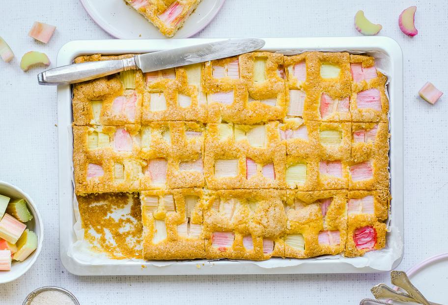 Rhabarberkuchen vom Blech