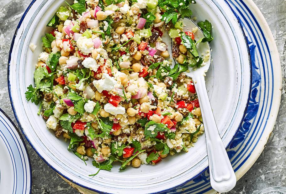 Lockerer Bulgursalat XXL mit Feta