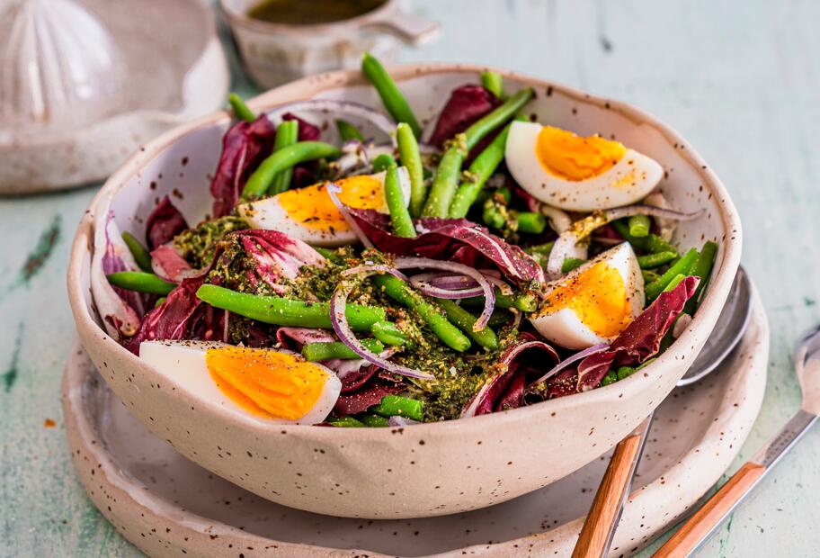 Bohnensalat mit Radicchio