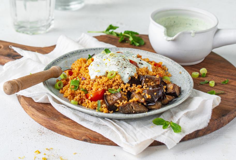 Bulgursalat mit Minzdressing nach Ottolenghi
