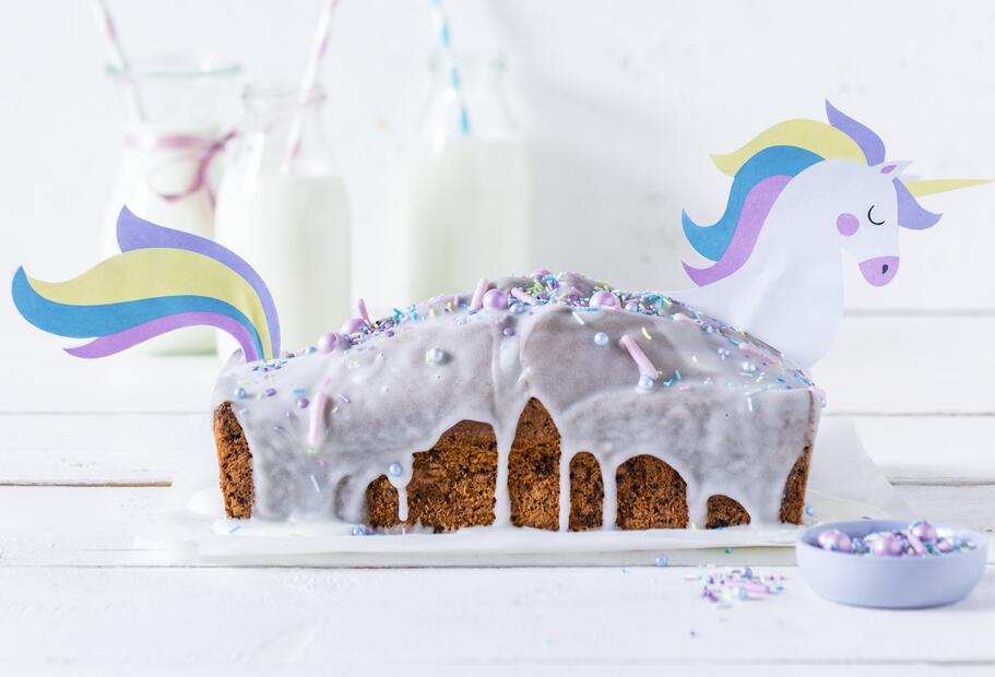 Saftiger Einhornkuchen