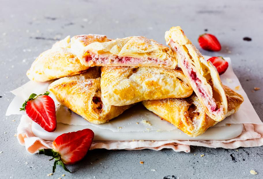 Erdbeer-Quarktaschen