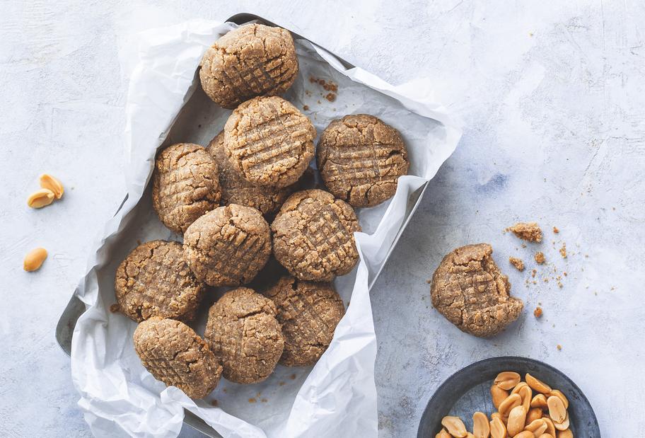 Erdnussbutter-Cookies ohne Ei