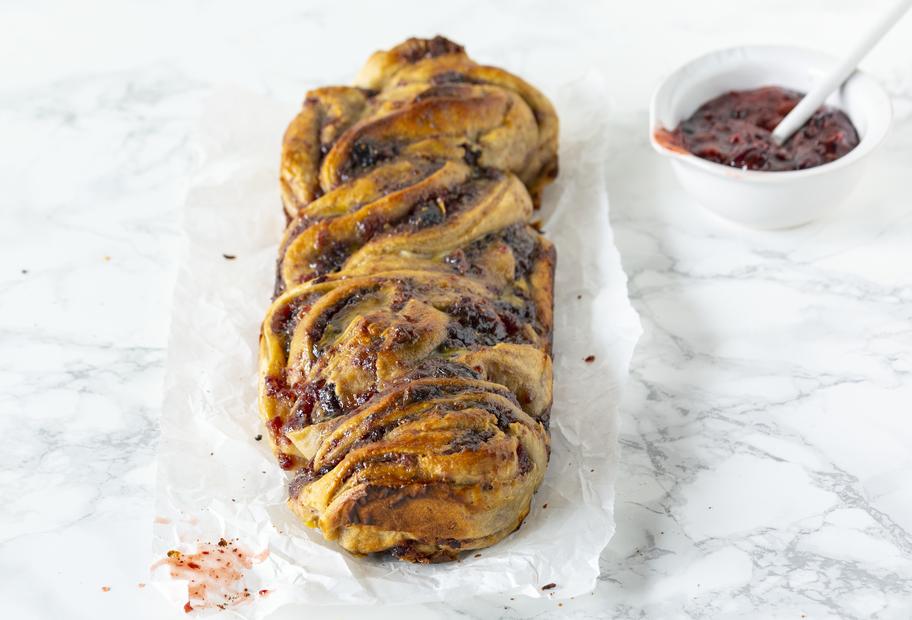Himbeer-Babka mit Sauerteig