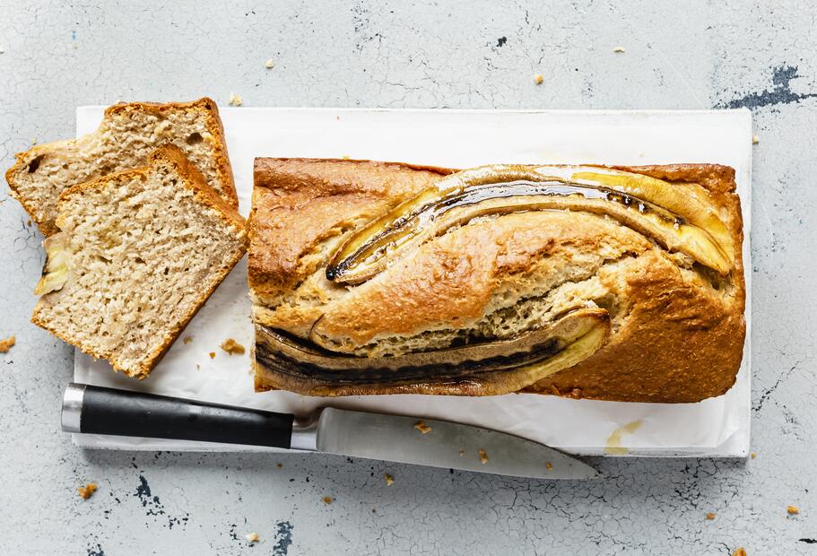Saftiges UND gesundes Bananenbrot