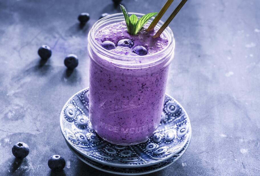 Blaubeer-Shake mit Joghurt für den Thermomix®