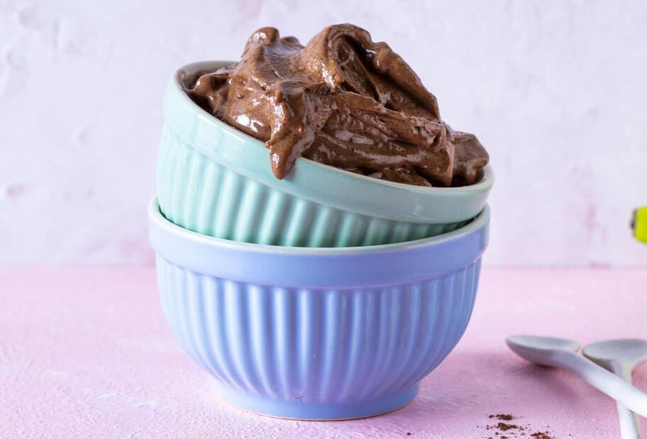 Gesunde Bananen-Schoko-Nicecream