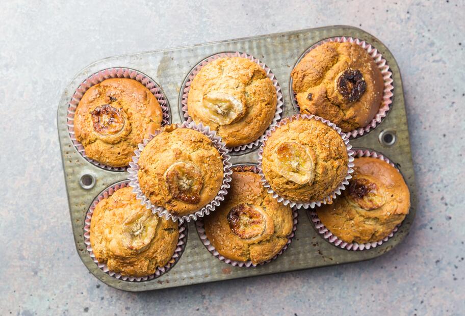 Gesunde Bananenmuffins