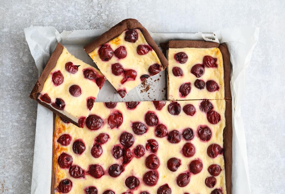 Kirsch-Schmandkuchen vom Blech
