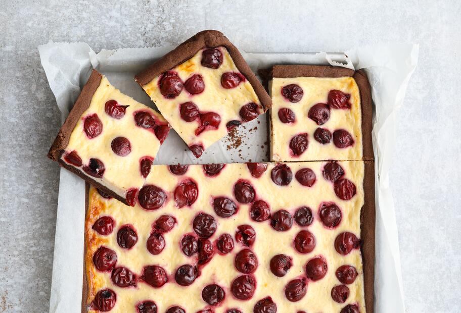 Kirsch-Schmandkuchen vom Blech
